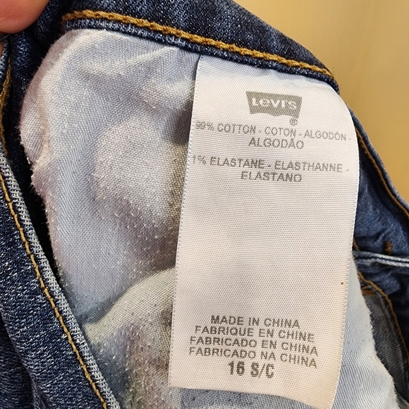 Levi's Women's Boot Cut 515 Plus size washed blue jeans 16 - Picture 5 of 11